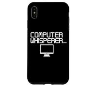 Ordinateur Chuchoteur Progarmmier Nerd Ordinateur Nerds Coque pour iPhone XS Max