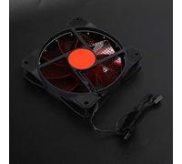 Ordinateur CPU Fan Cooler, 1200 RPM Small 3PIN + Large 4P LED Streamer Light Colorful 12cm Châssis Cooling Fan with Water Pressure Bearings Silent Fan CPU CPU Radiator (15 Feux