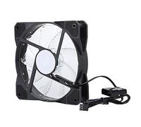 Ordinateur CPU Fan Cooler, 1200 RPM Small 3PIN + Large 4P LED Streamer Light Colorful 12cm Châssis Cooling Fan with Water Pressure Bearings Silent Fan CPU CPU Radiator (15