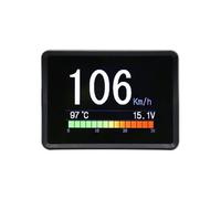 Ordinateur de Bord OBD2 Affichage tête Haute HUD Compteur Vitesse numérique du Trajet Vitesse Consommation Carburant Jauge température Alarme