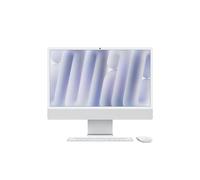 Ordinateur de bureau Apple iMac (24-inch) Puce M4 CPU 8 cœurs GPU 8 cœurs 16 Go 256 Go SSD Argent Clavier pavé numérique
