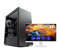 Ordinateur de bureau PcCom Work avec processeur Intel Core i5-12400 / 16 Go de RAM / SSD 500 Go + Écran Alurin 27 IPS FHD
