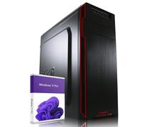 Greed® Multimedia V2 PC avec AMD Ryzen 7 5700G - Desktop Rapide + Ordinateur de Bureau à Domicile avec 4,6 GHz, 16 Go RAM/mémoire - 512 Go SSD - DVD+RW - USB3.1 - Wi-FI, avec Windows 11 Pro