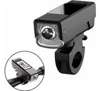 ordinateur de vélo 3 en 1, ordinateur numérique multifonctionnel sans fil, phare de vélo à LED avec 3 modes d'éclairage, avertisseur sonore de 120 dB, 450 lumens, batterie de 2000 mAh, écran LCD, supp