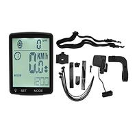 Ordinateur de Vélo avec Écran LED 2,8 Pouces, Compteur de Vitesse Multifonction, Chronomètre Lumineux Blanc - Écran Lumineux, Affichage Multifonction, Usage Vélo et Moto (205-YA100 Blanc)