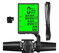 Ordinateur de vélo filaire - Affichage du compteur de vitesse lumineux, compteur kilométrique de vélo de haute précision, minuterie de distance de trajet LCD multifonction | Exercice d'entraînement su