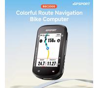 Ordinateur de vélo GPS iGPSPORT BSC200S avec écran couleur, navigation d'itinéraire, compteur de vitesse sans fil, odomètre de cyclisme BSC200S HR70