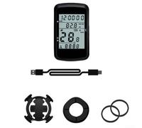 Ordinateur de vélo GPS sans fil avec écran de 6,1 cm - 28 h pour l'autonomie de la batterie de type C - Chargement pour VTT de route (avec support extensible)