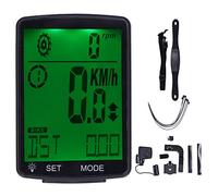 Ordinateur de Vélo Grand Écran 2,8 Pouces LED Lumineux, Multifonction Compteur de Vitesse, Affichage Clair - Étanche, Haute Précision, Usage Cyclisme et Moto (Verte)