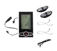 Ordinateur de vélo pour vélo d'appartement et vélo elliptique, écran de rechange avec vitesse, temps, calories, fréquence cardiaque et distance totale, moniteur de compteur de vitesse en plastique