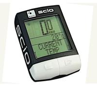 Ordinateur de vélo sans fil - compteur de vélo - compteur de vélo sans fil - tachymètre de vélo - Pro Scio ANT+ noir by Shimano - 19 fonctions - Bike Tacho - Bike Computer