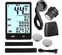 Ordinateur de vélo sans fil, étanche, avec écran LCD, support étendu pour une installation facile, données en temps réel, coque ABS pour vélo de route, VTT
