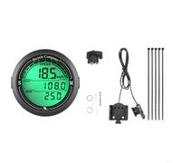 Ordinateur de vélo sans fil, grand écran LCD rétroéclairé avec suivi de vitesse/distance/odomètre, étanchéité IPX4 et résistant aux chocs, support de guidon facile à installer (56 x 45 x 20 mm, noir)