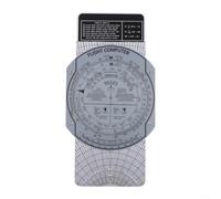 Ordinateur de vol d'aviation E6B Plotter Règle coulissante pour étudiants pilotes Outils de navigation aérienne Design plastique 23 cm de long