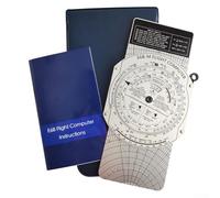 Ordinateur de vol d'aviation E6B Traceur de règles circulaires pour entraînement de pilote, navigation, vectorisation du vent, consommation de carburant, outil de calcul mécanique manuel (E6B)