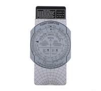 Ordinateur de Vol E6B Aviation Règle pour transparente ABS Ordinateur | Dimensions 9.05x4.72 pouces, conception fine 0.19", pour facile à pour ranger, pour de vol et poches