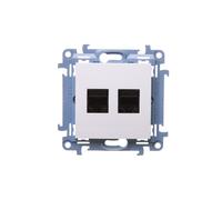 Kontakt-Simon C52.01/11 Prise de courant en plastique IP20 Blanc 77 mm 77 mm 160 mm