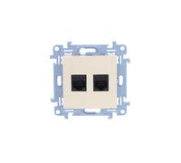 Ordinateur double prise 2xRJ45 cat.5e Simon 10 C52.01/41