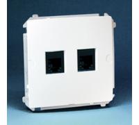 Ordinateur double prise 2xRJ45 cat.6 Simon Basic BM62.01/11