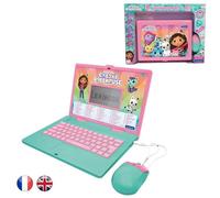Ordinateur éducatif - Gabby et la Maison Magique - 124 activités - Bilingue - Ergonomique - Écran 5,1 x 9,7 cm