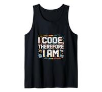 Ordinateur I CODE, THEREFORE I AM Nerd Débardeur