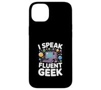 Ordinateur "I Speak Fluent Geek" Style Nerd Coque pour iPhone 14 Plus