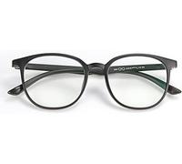 Ordinateur Léger Anti-lumière Bleue pour Hommes Femmes Tr90 Cadre Flexible Anti éblouissement Rayures Anti Fatigue Oculaire Ressort Charnière Lecteur, Black, 3.0+