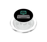 Ordinateur PC Terminal Code Programmeur Blague Coding Hacker Meme PopSockets PopGrip pour MagSafe