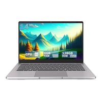 Ordinateur Portable 14 Pouces,PC Portable Celeron N4000 6GB RAM 128GB SSD, Laptop Portable Prennent en Charge 2.4G / 5G WiFi, Bluetooth, Computer Protable avec Longue Durée de vie de la Batterie.