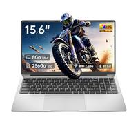 Ordinateur Portable 15,6" , 8 Go RAM, 256 Go SSD, Celeron N3450, PC Portable Étudiant FHD IPS avec Wi-Fi 5, Mini-HDMI, Bluetooth 5.0, Pavé Numérique - Idéal Pour La Maison, Les Études et Le Travail