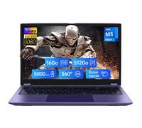 Ordinateur Portable 15 6"" FHD Écran IPS Tactile 360°- Intel M3-8100Y(2C/4T jusqu'à 3 4 GHz） 16Go RAM 512Go SSD Win11 Pro 5000mah