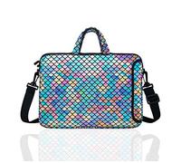 Ordinateur portable 29,5 cm Sac de transport à bandoulière Case Sleeve pour 27,9 cm 29,5 cm 30,5 cm 31,8 cm MacBook/ordinateur portable/ultrabook/Chromebook, sirène Échelle coloré