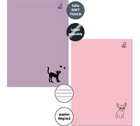 Ordinateur portable A5/32K 3 lignes couleur 90g Animal S1 (10 exemplaires)