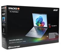Ordinateur portable ACER Aspire A1411MX21C 14" Snapdragon X 16 Go RAM DDR5 SSD 512 Go sourie et sacoche incluses Copilot+PC