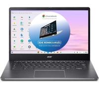 Ordinateur portable Acer - Chromebook Plus CB514-4HT-30AF - Chrome OS - Écran IPS 14 pouces Full HD - Intel Core i3-N305 - 8 Go de RAM - SSD 512 Go - Autonomie 10 h