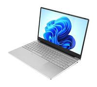 Ordinateur Portable argenté, écran IPS HD 15,6, pour Processeur N5095 Quad Core, 16 Go de RAM 128 Go de ROM, Déverrouillage des Digitales, Rétroéclairage du