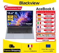 Ordinateur portable Blackview AceBook 6, AMD Ryzen 5 3500U, écran LCD IPS 15,6 pouces FHD 16:9, Windows 11 Famille, 16 Go DDR4, 512 Go SSD, batterie 38 Wh (5000 mAh) GRIS