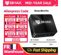Ordinateur portable Bmax B8 A Pro, processeur AMD Ryzen 7 8745Hs, carte graphique AMD Radeon 780M, 16 Go de RAM, 512 Go de SSD, Windows 11, Wifi, Bluetooth, USB, HDMI, Type-C, DP Mini Pc