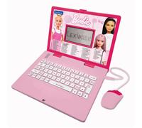 Lexibook, Barbie Ordinateur Éducatif Enfant, JC599BBi1 | Anglais/Français, 170 activités, 6.7-pouces écran, Jeux éducatifs et musique