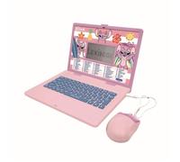 Lexibook Ordinateur portable éducatif bilingue Disney Stitch 124 activités (FR/EN) Multicolore