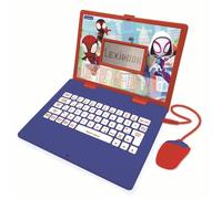 Lexibook Ordinateur éducatif Spider-Man JC598SPi1 – Bilingue FR/EN, 124 activités, Bleu/Rouge