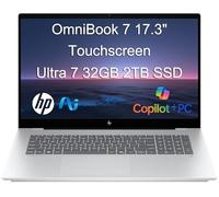 Ordinateur portable HP OmniBook 7 (Next Gen Envy 17) AI (écran tactile 2K de 17,3", Intel Core Ultra 7 258 V, 32 Go DDR5, 2 To SSD, GPU ARC 140 V (16 Go)), Copilot+ PC pour entreprise, designer