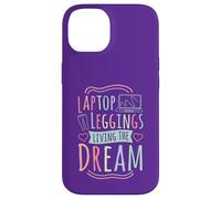 Ordinateur Portable, Leggings, Vivant Le rêve Coque pour iPhone 14