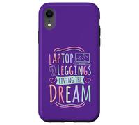 Ordinateur Portable, Leggings, Vivant Le rêve Coque pour iPhone XR