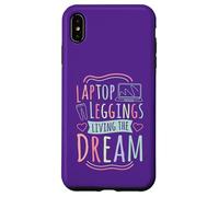 Ordinateur Portable, Leggings, Vivant Le rêve Coque pour iPhone XS Max