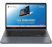 Ordinateur portable Lenovo IdeaPad 3 14IAN8 Chromebook Plus | Système d'exploitation Chrome – Écran Full HD 14'' – Core i3-N305 – 8 Go RAM – 128 Go stockage – AZERTY