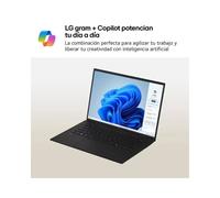 LG Gram 17Z90T Intel Core Ultra 7 255H Ordinateur portable 43,2 cm (17") WQXGA 32 Go LPDDR5x-SDRAM 1 To SSD Wi-Fi 7 (802.11be) Windows 11 Home Espagnole Noir