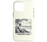 Ordinateur Portable numérique Nomade Wi-FI Beach Office Coque pour iPhone 16 Pro Max