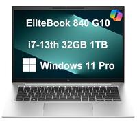 Ordinateur portable professionnel HP EliteBook 840 G10 (14 po FHD+ anti-reflet, Intel 10-Core i7-1355U, 32 Go de RAM DDR5, SSD 1 To), empreintes digitales, webcam IR 5 MP, BO Audio, Wolf Security, Win