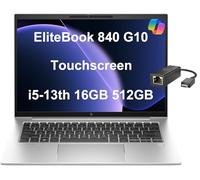 Ordinateur portable professionnel HP EliteBook 840 G10 (écran tactile FHD+ 14", Intel 10-Core i5-1335U (Beat i7-1255U), RAM DDR5 16 Go, SSD 512 Go, empreintes digitales, webcam IR 5 MP, sécurité loup